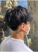 程よいラフな束間 オシャレパーマスタイル