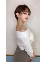 ロンド ストラーダ 心斎橋(Lond strada)&nbsp;ショート×ハイライト白髪ぼかし×シルキーベージュ[心斎橋]