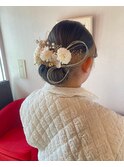 華やか艶シニヨン