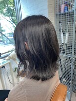 ムク 新宿(muc)&nbsp;ダークグレージュ×くびれミディ縮毛矯正/新宿駅/学割U24]