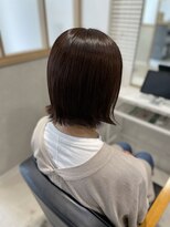 シャルマン 六町(CHARMANT) マットブラウン×外はねボブ×ケラチン