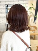 ナチュラルブラウンミディアム大人かわいいアースカラー