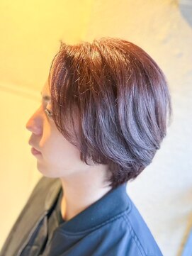 テトテ 三宮店(Tetote) センターパート メンズ ナチュラルヘア