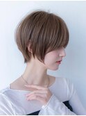 20代30代大人かわいいショートシアカラー似合わせカット小顔前髪