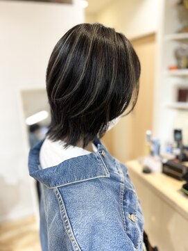 スプレンド センター南(SPLENDO hair nail supply&co.) コントラストハイライト/細めハイライト/センター南/ウルフヘア