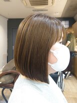 マノハル(MANOHARU)&nbsp;【髪質改善メニュー】ミニボブ×ストレートパーマ