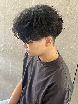 ニアウ 太田店(Niau) メンズナチュラルセンターパートシャドウパーマゆるふわパーマ