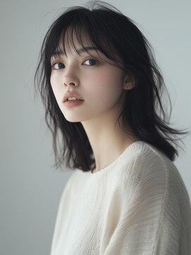 アルトリスト(Altruist Aging×HAIR&SPA) ★ダークアッシュ大人ガーリーボブ着物ミディアムレイヤーカット