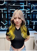 --イメチェンヘアスタイル-- グレージュ・イエロー