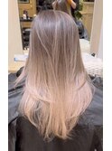 バレイヤージュ×アッシュベージュ×キッズ