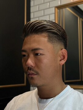 オトコデザイン(OTOKO DESIGN) サイドパート ハイライト フェード メンズ