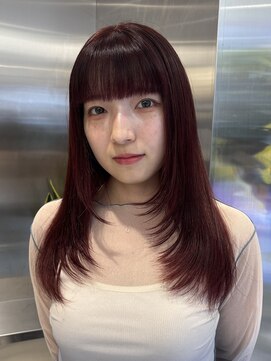 ゼスト 八王子店(ZEST) レイヤーカット/ワインレッド【伊藤 想】