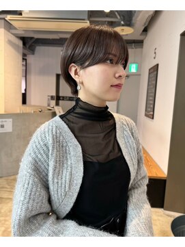 薬院【honen】ショートボブウルフレイヤー髪質改善イルミナ