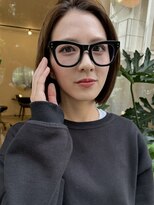 アミー 駒澤(Ammy komazawa)&nbsp;#切りっぱなしボブ #前下りボブ #顔周りレイヤー #小顔カット