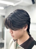 アクロ(ACRO)&nbsp;広島メンズ/曲がる縮毛矯正/毛流れ/センターパートウルフ