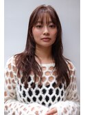 透明感チョコレートブラウン大人美人ハッシュカット20代30代
