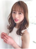 Say.ミディアムウルフカットヘーゼルグレージュオリーブグレー