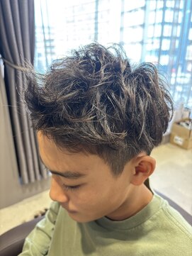 ショコララテ スパイキーショート/メンズ/束感/時短/ストリート/黒髪/