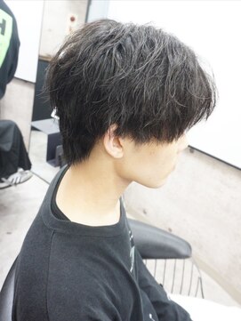 ヘアテリア リュウ 大塚(hair teria ryu) メンズ/メンズパーマ/センターパートマッシュ/波巻きパーマ