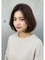 フルショウ 苦楽園店(FURUSHO)&nbsp;大人ショートボブ/バタフライレヤー韓国巻き/ウォームブラウン