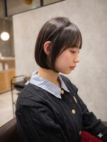トマト(TOMTO)&nbsp;【RYOHEI】切りっぱなしボブ_髪質改善縮毛矯正_横浜20代30代40代