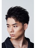 men's/メンズ/ダウンパーマ/黒染め/韓国/ブルーブラック/池袋