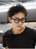 スパイキーショートルーズショートツーブロック刈り上げ