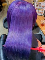 カフェアンドヘアサロン リバーブ(cafe&hair salon re:verb)&nbsp;原色パープル☆