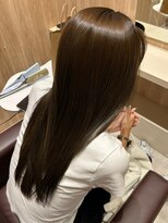 ケーツー エム 京都ラクエ(k-two emu)&nbsp;ロングヘア*ブラウンベージュカラー*髪質改善トリートメント