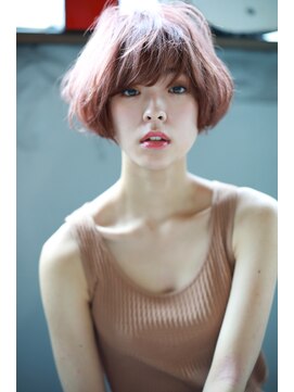 クロム バイ リエット(Chlom by Lietto) Chlom ☆ピンクレッドマッシュショートボブ　TEL 0364574337