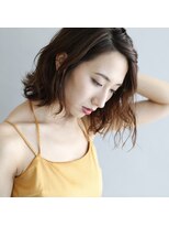 クーラ(Cura)&nbsp;ヴェールウェーブ×大人な切りっぱなしボブ《Cura山口歩美》