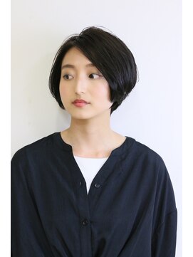 ディンプル(DIMPLE) セミウェット×前下がりショートボブ