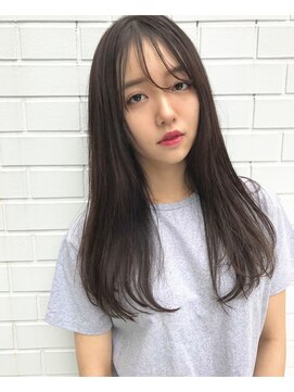 チョビー(Chobii) 【chobii】赤み抑えるブルージュカラーと透明感ロング☆