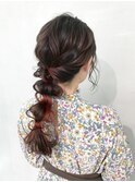 ショコラグレージュ×オレンジ◎