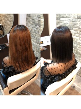 ジェムヘアー(J'aimeHair) ハイブリッド縮毛矯正・ミディアムボブ