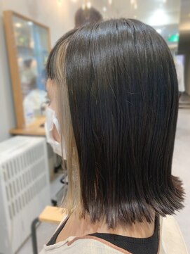 グラッシー センター北店(GLASSI) インナーカラー★フォギーベージュ★外ハネボブ