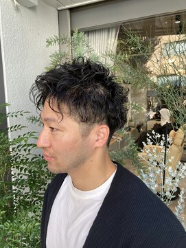 ゼストカロン(ZEST Kalon) メンズ アップバング ツイスパ パーマ