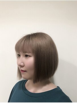 ファム 横川店(femme) ミニボブ×ハイトーンベージュ