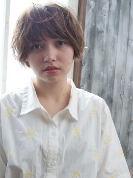 アトリエMAI 北千住 20代30代40代大人可愛い丸みショートひし形無造作ワンカール