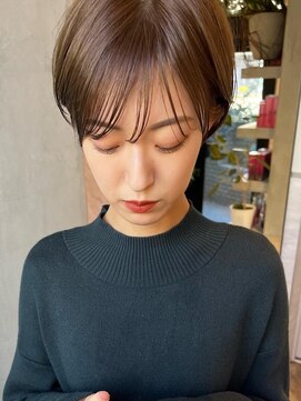 ディモアンド 表参道(Dimo&) ベビーバング/ショートヘア/ボブルフ/ショコラベージュ