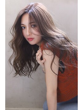 ブラン 梅田(Blanc) 【Blanc】シルキーベージュ_透けカラー_ウェーブ巻き