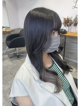 リーオオサカ(Lee Osaka) 【Lee大阪店】顔まわりレイヤー×グレージュ/新出奈津樹