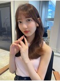 つや髪＊ラベンダーグレージュ＊甘めくびれミディ 韓国巻き