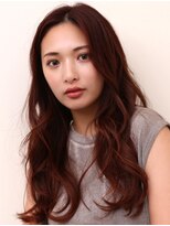 ヨファ ヘアー(YOFA hair)&nbsp;大人可愛い似合わせ前髪エアリーカールロングピンクベージュ1003