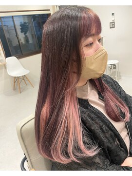 メロウ(mellow) ピンクインナーカラー