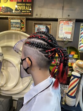 レイブ アクション アンド ヘアー 北千住店(rave Action and Hair) cornrow blaze