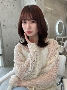 アイヴィ 表参道(IVY) 大人かわいいフェイスレイヤーくびれヘア【肥田亜沙美】