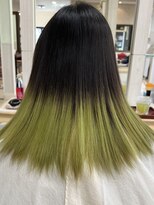 ヘアークリアー 春日部 ライトグリーンデザインカラー/個性派オシャレ/自分好みに変身