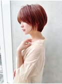 say. 原田美千留 耳かけショートボブ 暖色カラー