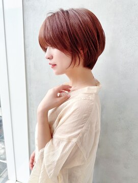 セイドット オモテサンドウ(Say. omotesando) say. 原田美千留 耳かけショートボブ 暖色カラー